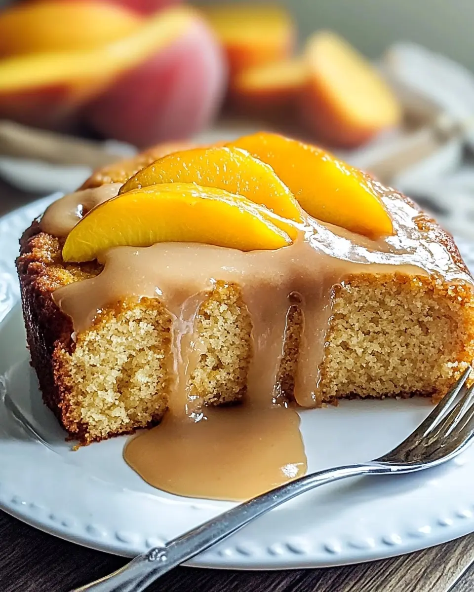 Brown Sugar Peach Cake