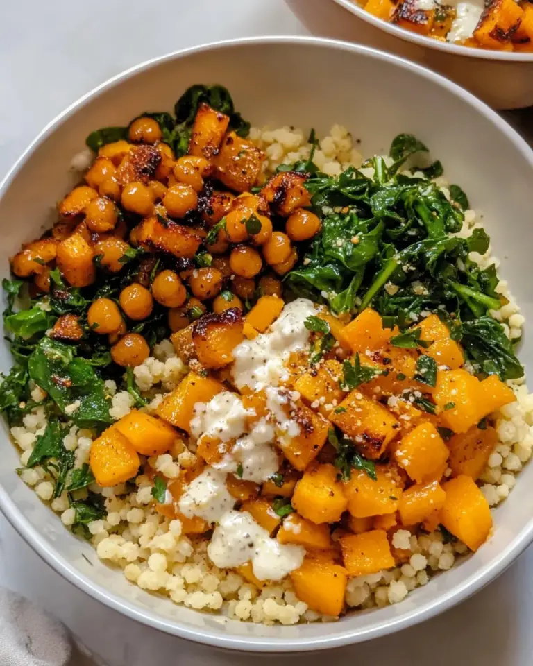 Butternut Couscous Bowls with Maple Vinaigrette
