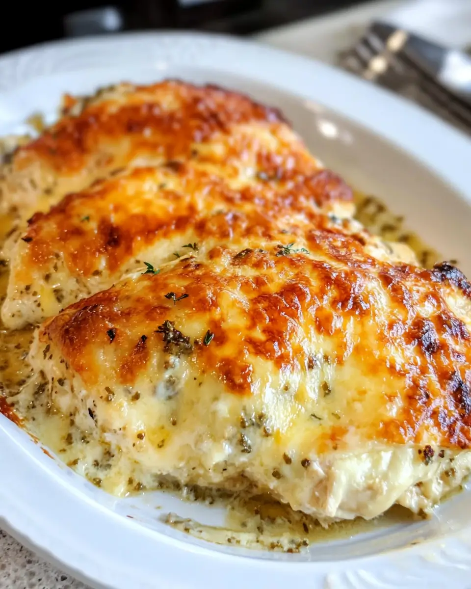 Cheesy Provolone Baked Chicken