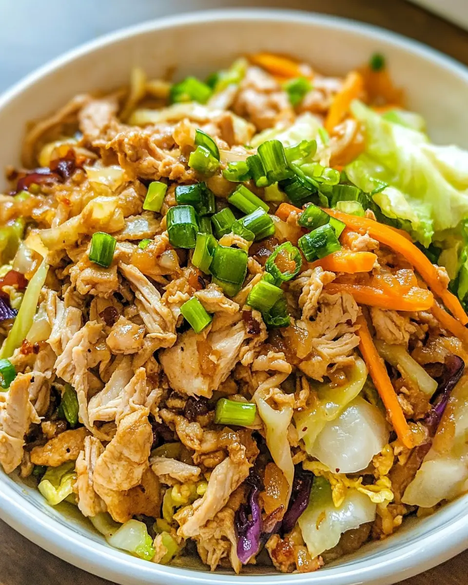 Chicken Egg Roll Bowls