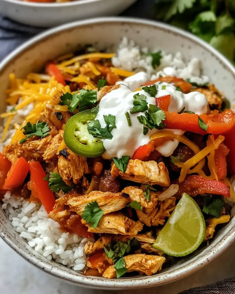 Chicken Fajita Burrito Bowl