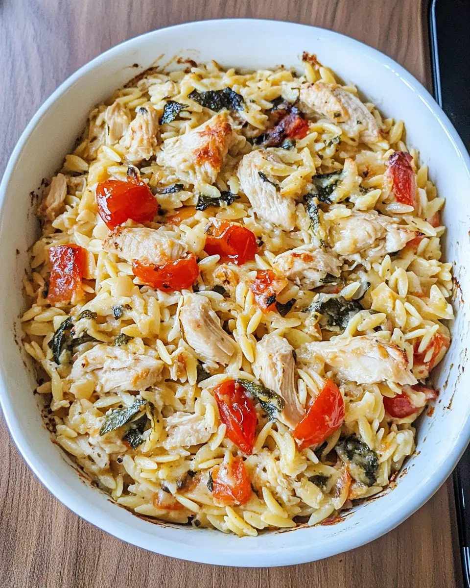 Chicken Orzo Bake