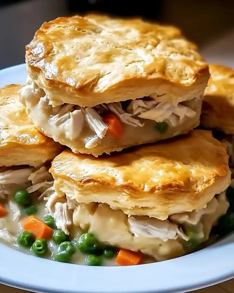 Chicken Pot Pie With Biscuit Crust