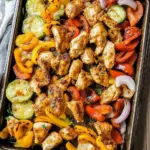Chicken Shawarma Sheet Pan Dinner