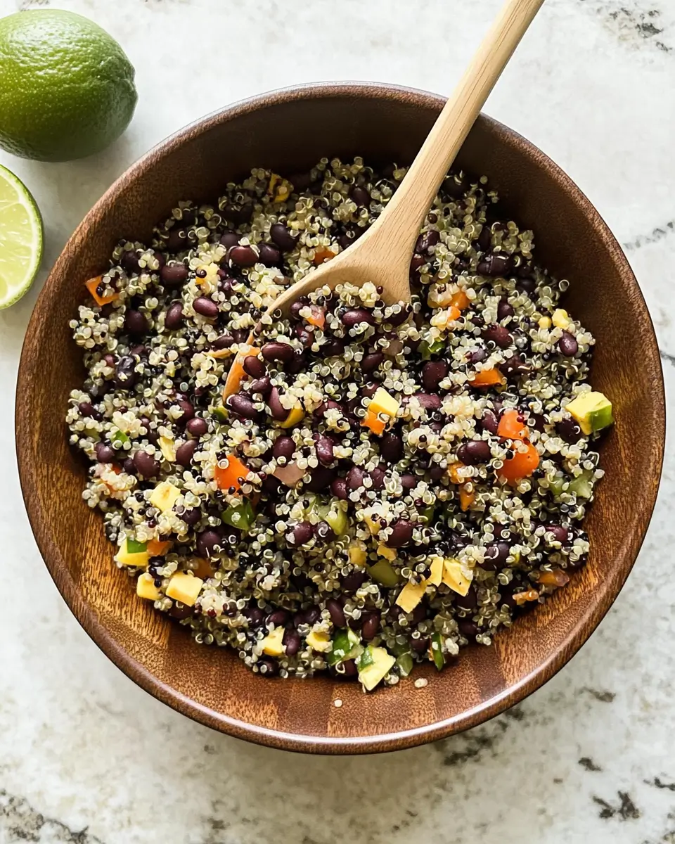 Chili Lime Quinoa Black Bean Salad