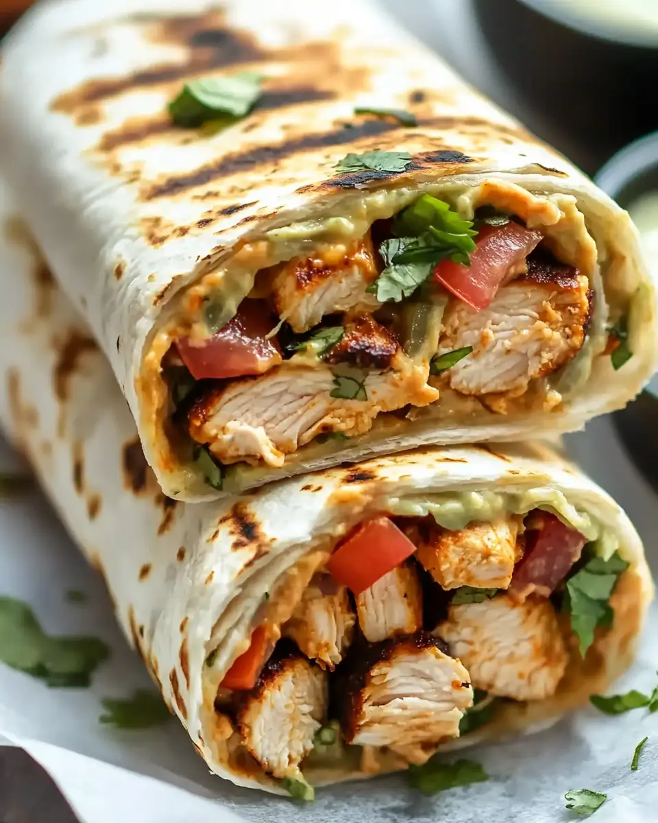 Chipotle Ranch Grilled Chicken Burrito