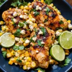Cilantro-Lime Chicken with Corn and Feta Cheese