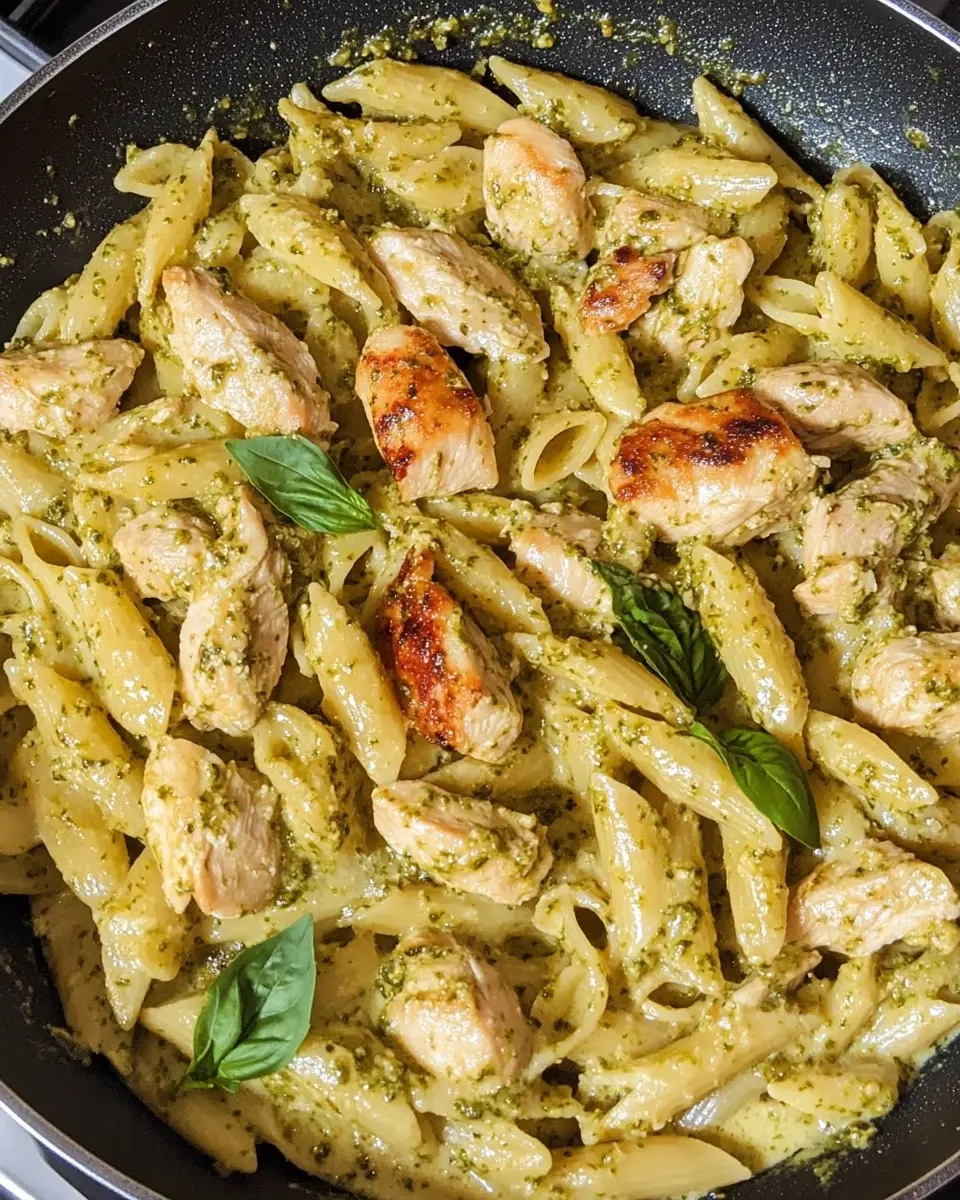 Creamy Chicken Pesto Pasta