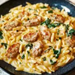 Creamy Chicken Sausage Orzo