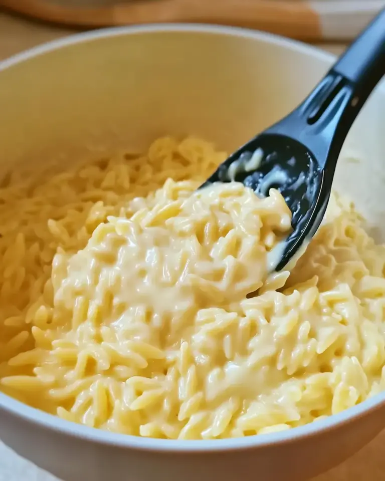 Creamy Cottage Cheese Orzo
