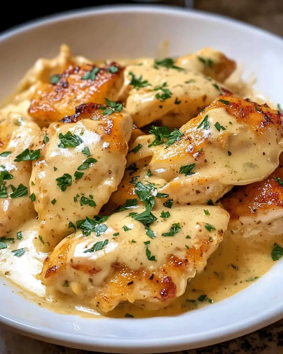Creamy Dijon Chicken in Garlic Sauce