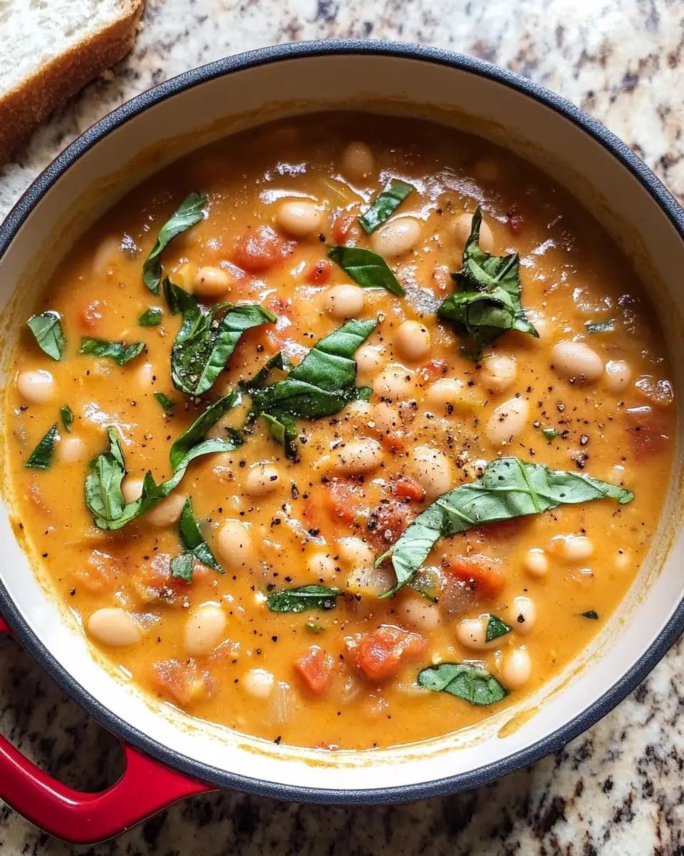 Creamy Tomato White Bean Stew