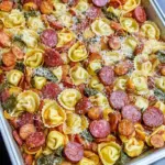 Easy Sheet Pan Tortellini and Keilbasa