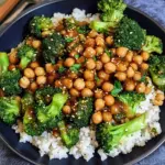Garlic Broccoli Stir Fry With Chickpeas