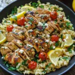 Greek Chicken and Lemon Rice