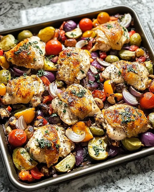 Greek Sheet Pan Chicken Dinner