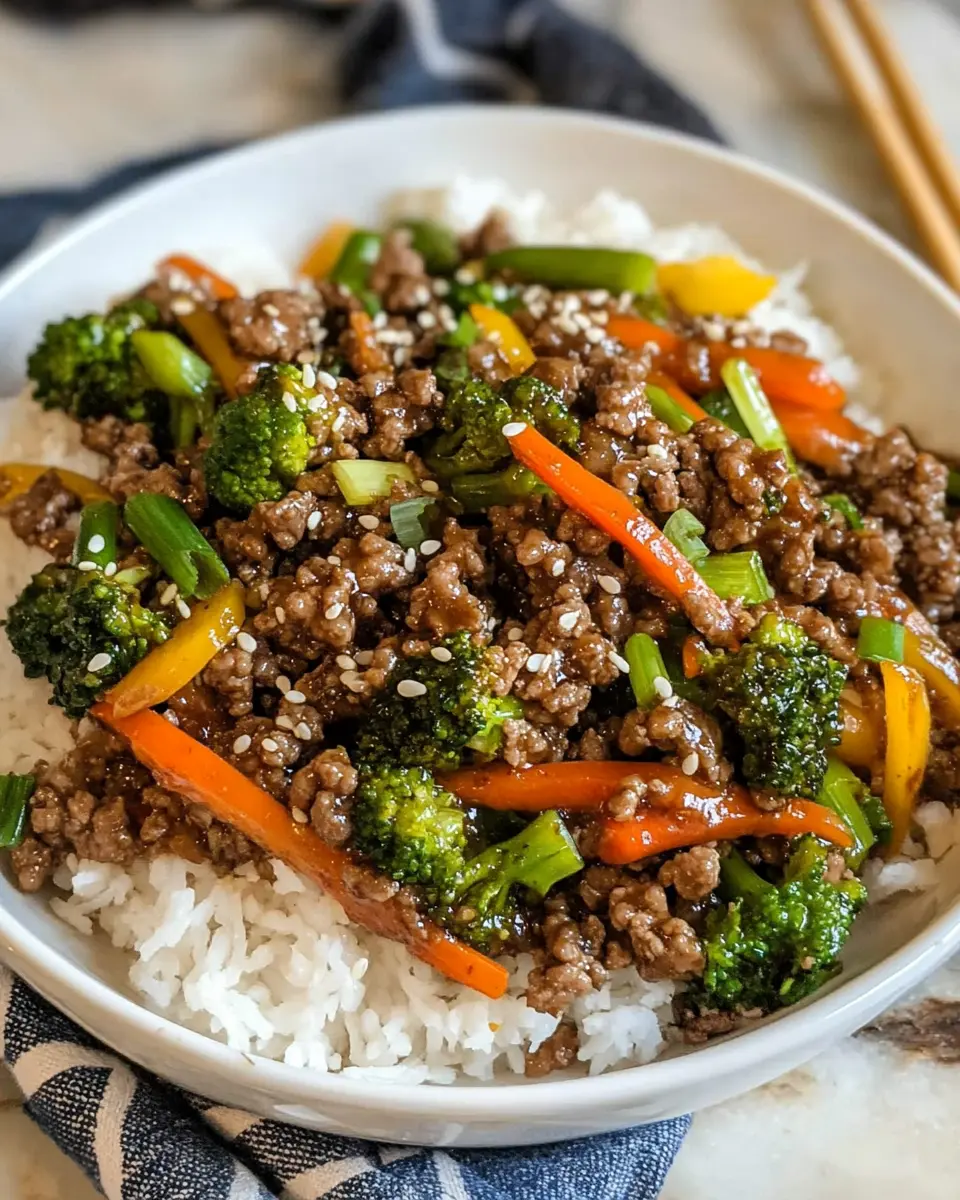 Ground Beef Teriyaki Stir Fry Recipe