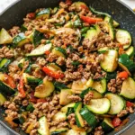 Ground Turkey and Zucchini Skillet