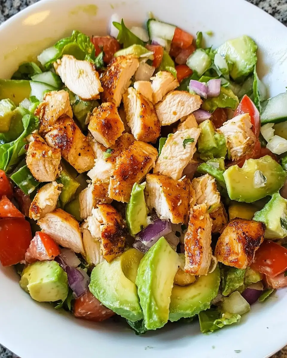 Healthy Avocado Chicken Salad