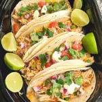 Healthy Crockpot Chicken Tacos