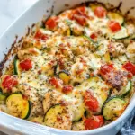 Healthy Mediterranean Chicken Zucchini Bake