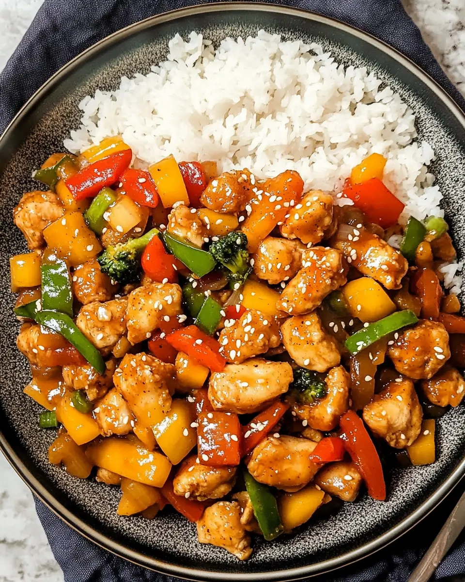 Healthy Sweet and Sour Chicken