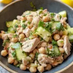 Healthy Tuna Garbanzo Bean Salad