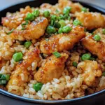 High Protein Crispy Garlic Chicken Fried Rice
