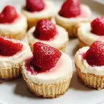 High Protein Healthy Strawberry Cheesecake Bites