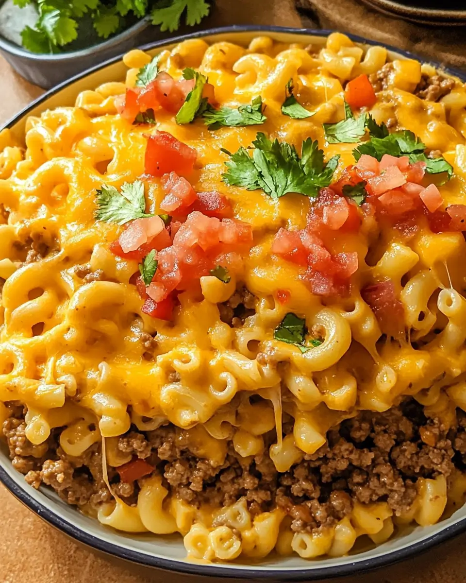 High Protein Taco Mac and Cheese