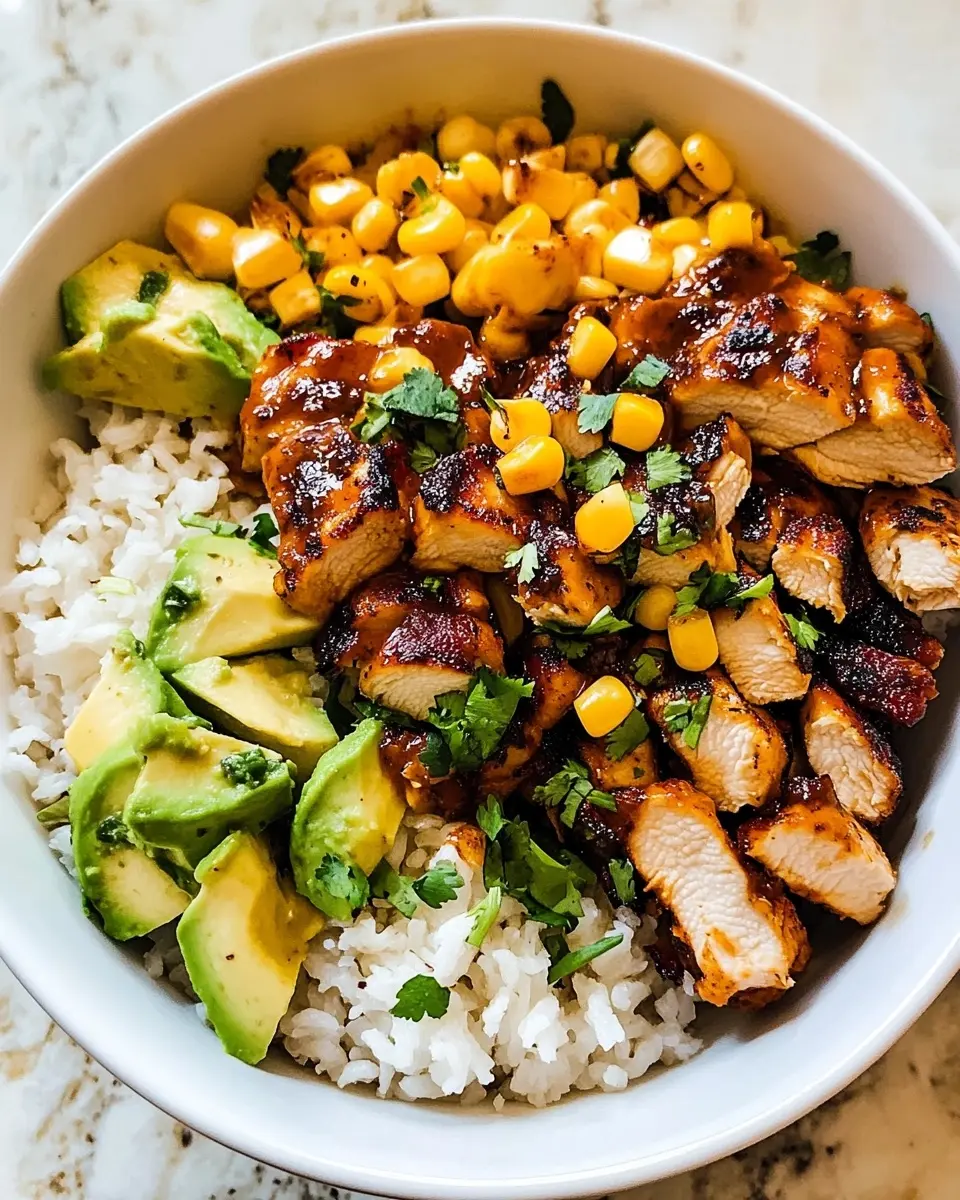 Honey Chipotle Chicken Bowls Recipe