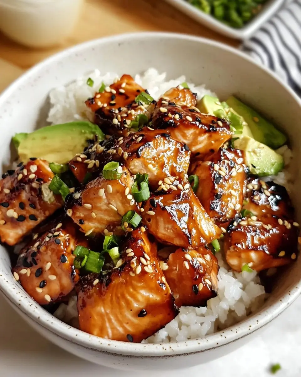Honey Glazed Salmon Bowl Recipe