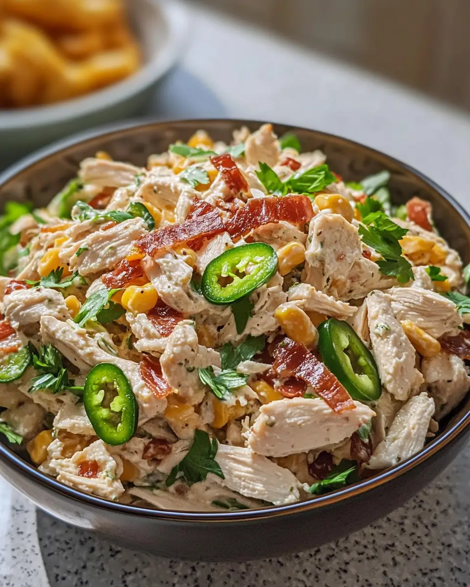 Jalapeño Popper Chicken Salad