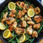 Lemon Garlic Butter Chicken and Green Beans Skillet