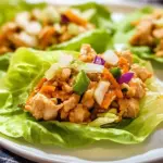 Low Carb Thai Chicken Lettuce Wraps
