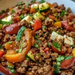 Mediterranean Ground Beef Stir Fry