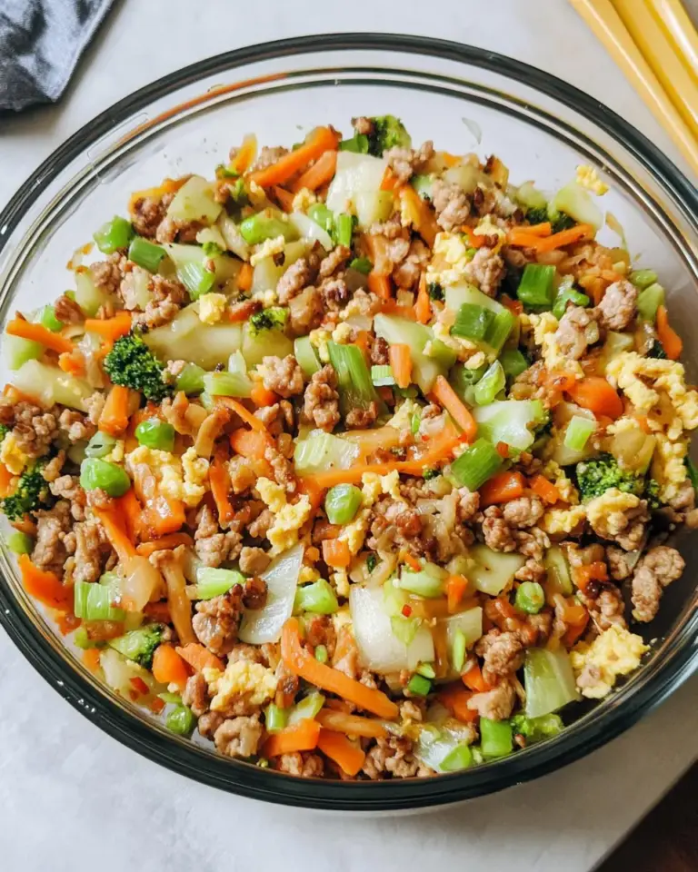 Nutritious Meal Prep Egg Roll Bowl