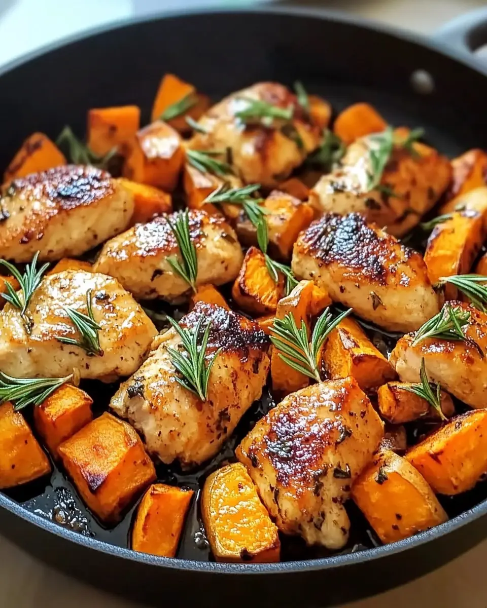 One-Pan Chicken and Sweet Potato Skillet