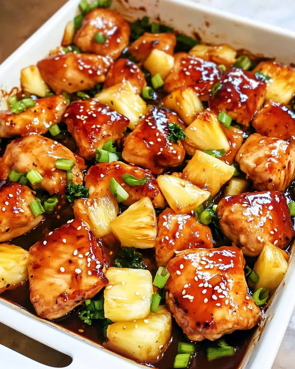 One Pan Pineapple Teriyaki Chicken