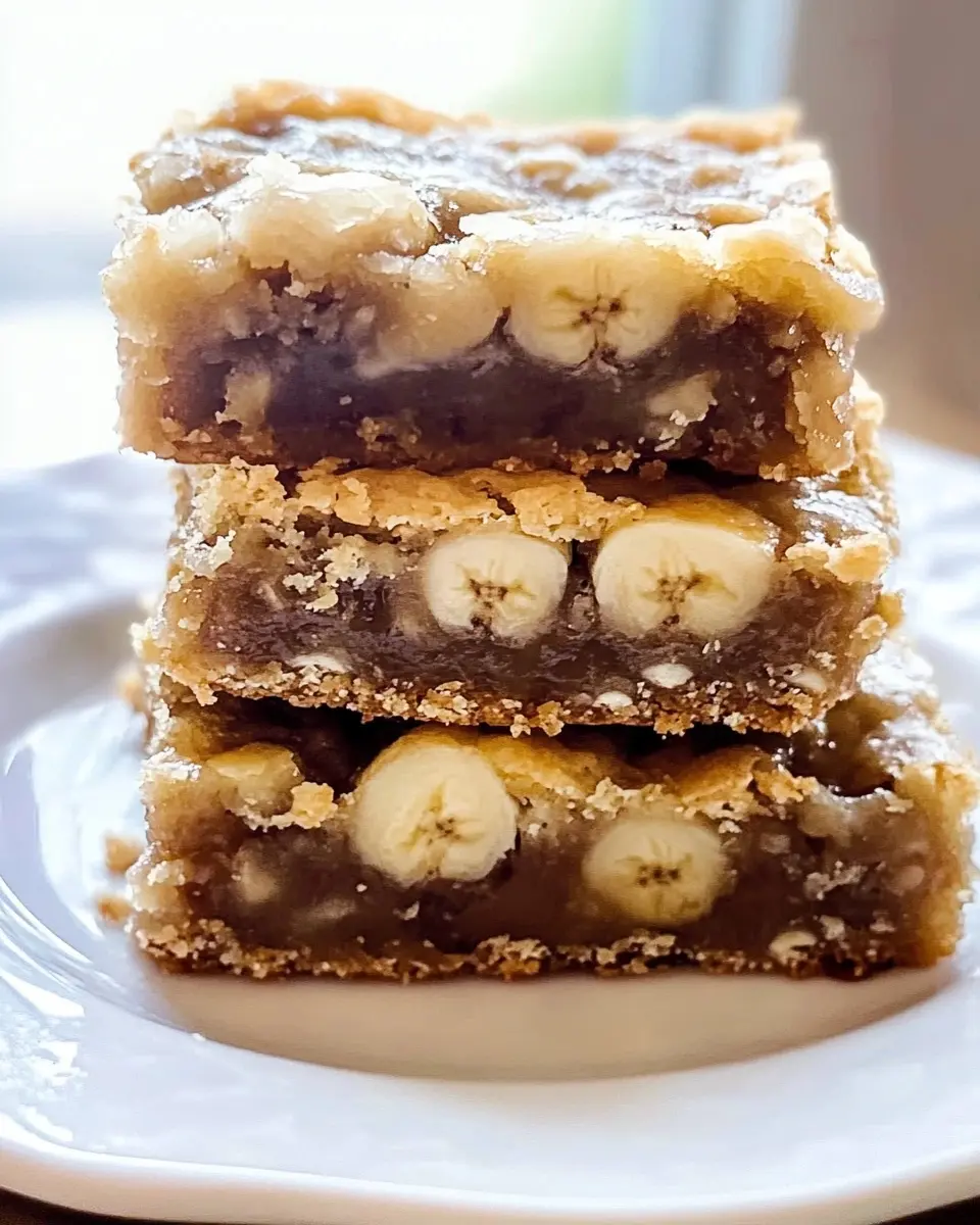Ooey Gooey Banana Bars