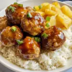 Pineapple Teriyaki Chicken Meatballs