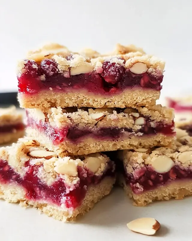 Raspberry Almond Bars