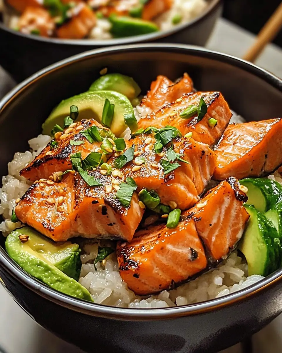Salmon Rice Bowls