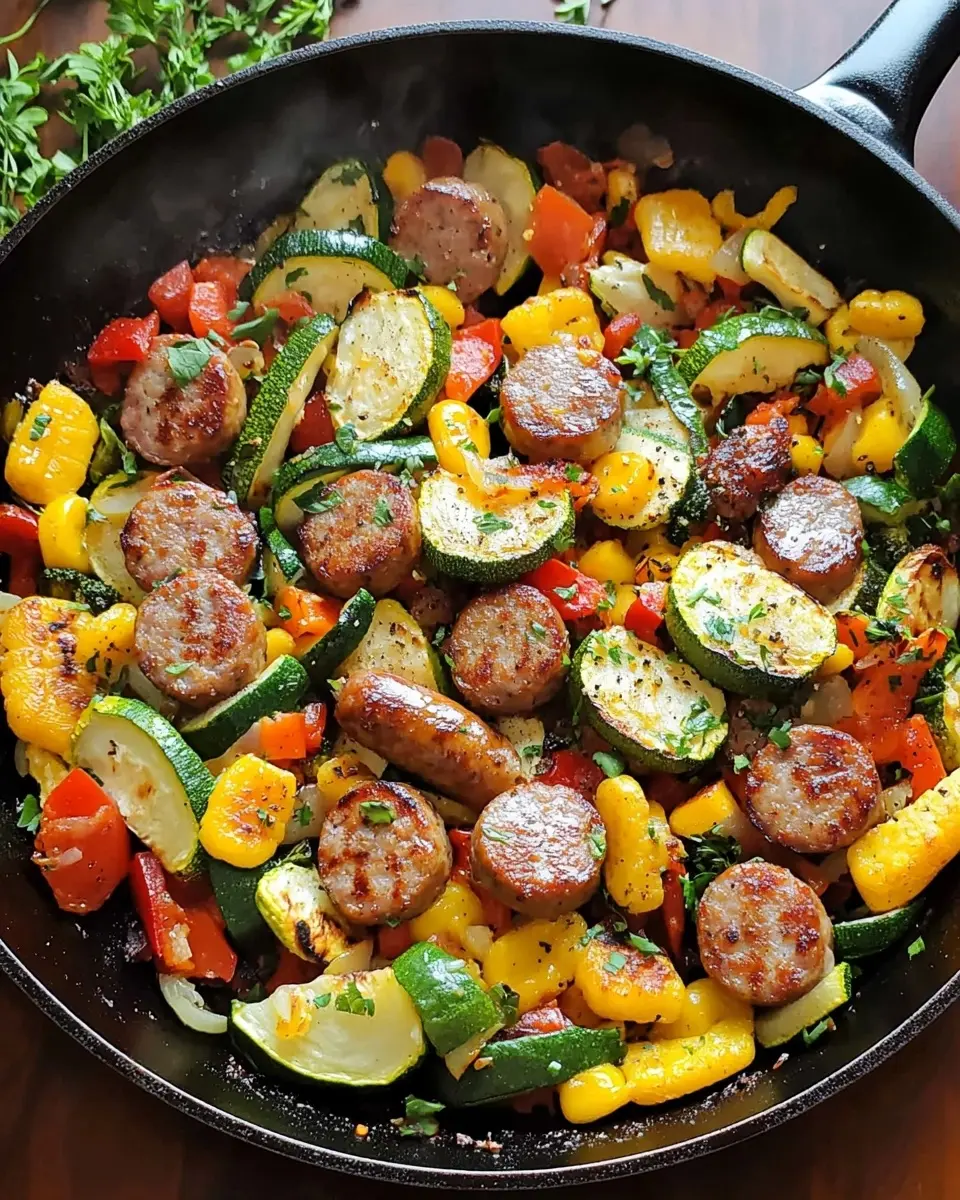 Sausage and Veggies Skillet