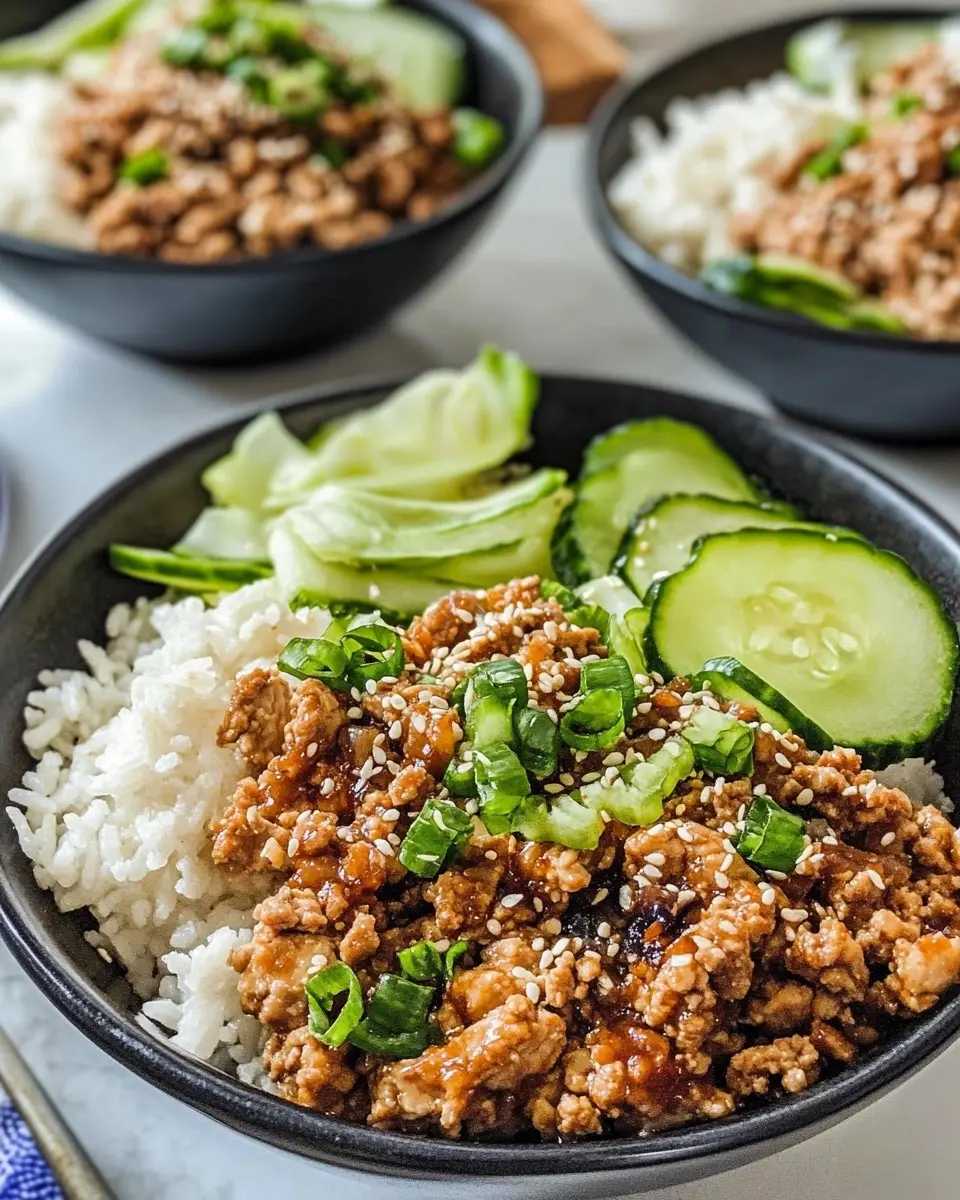 Sesame Ground Turkey Bowls