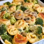 Sheet Pan Broccoli Tortellini Bake