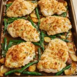 Sheet Pan Parmesan Crusted Chicken
