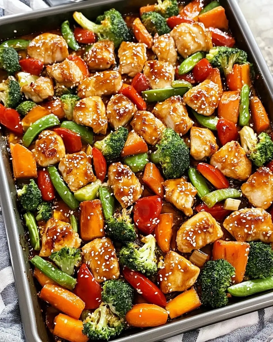 Sheet Pan Sesame Chicken and Veggies