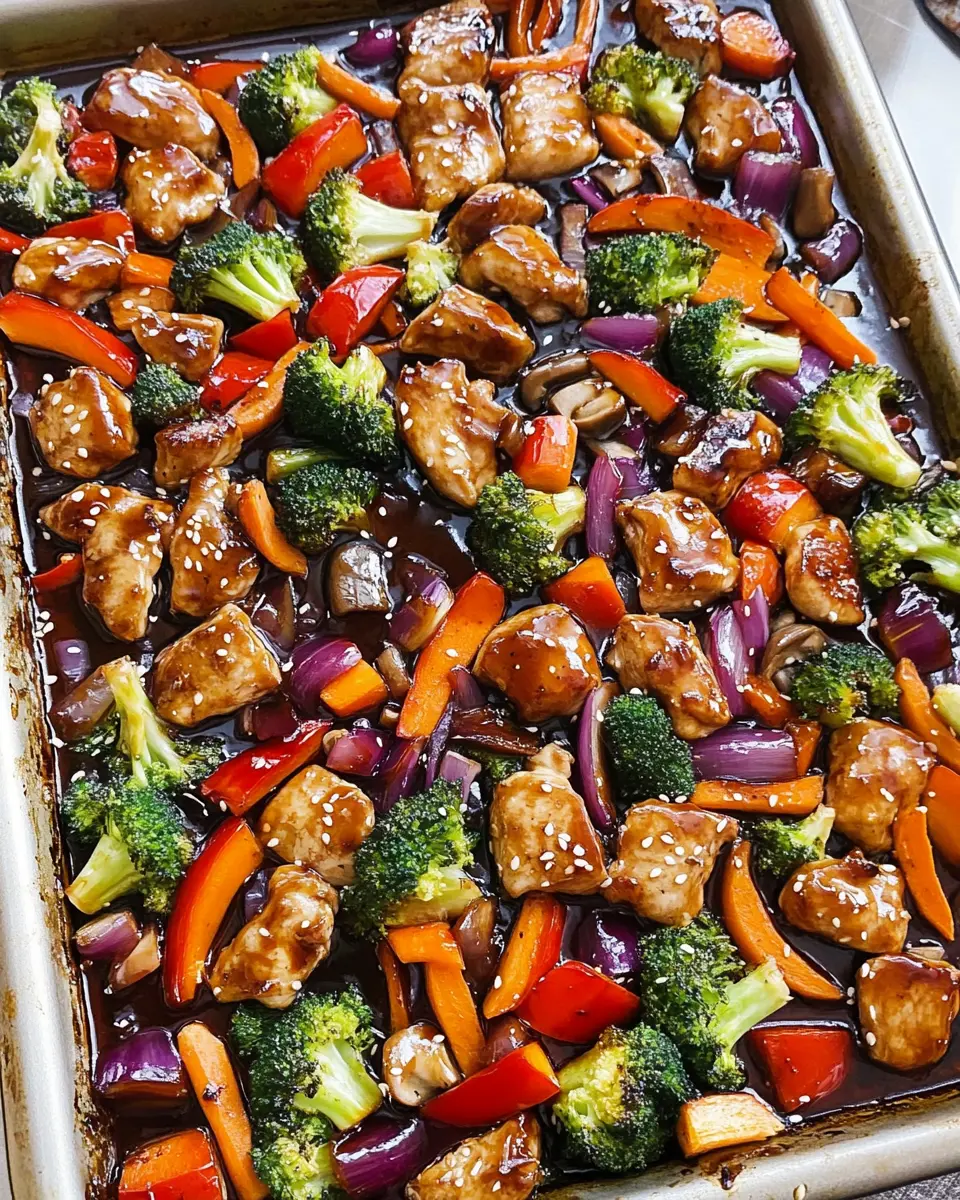 Sheet Pan Teriyaki Chicken With Vegetables