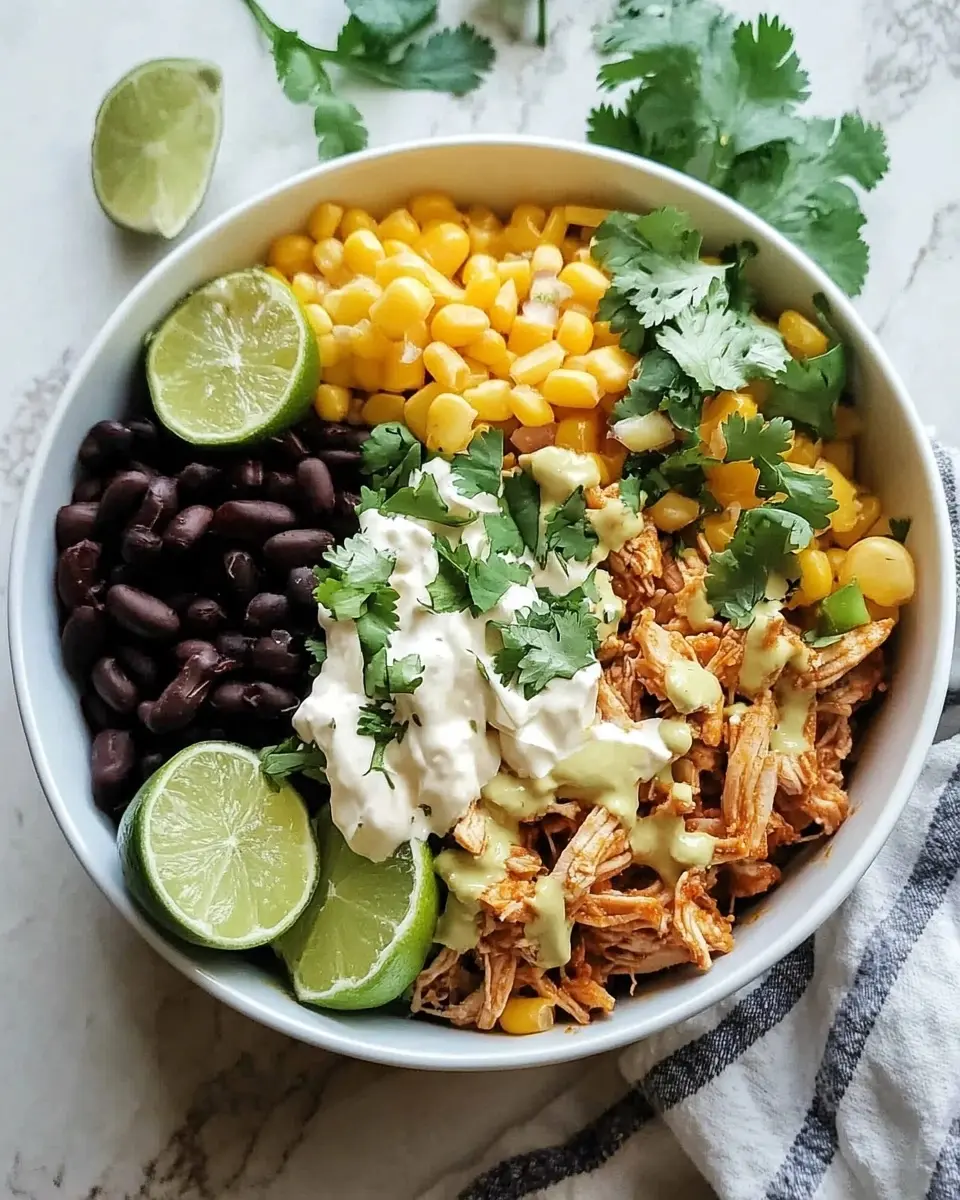 Slow Cooker Chicken Burrito Bowl